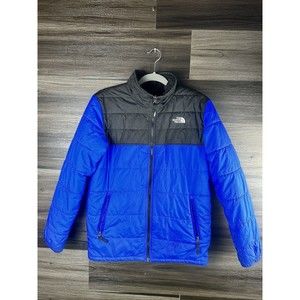 The North Face Outwear Jacket Kids Size XL‎ Blue Reverse Puffer Fleece